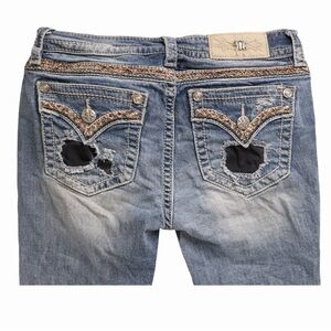 Miss Me Blue Jeans with Distressed Pockets Y2K vintage og miss mes